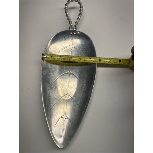 BW Buenilum Aluminum Leaf Tray Fish Bread Crudite’ Server MCM Charcuterie Party - Picture 9 of 10